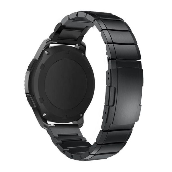 

watch bands stainless steel band for samsung gear s3 22mm 20mm strap galaxy active watch/gear frontier/galaxy 42/46mm, Black;brown
