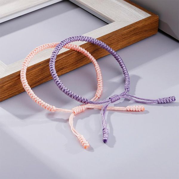 

tennis charm tibetan buddhist bracelet handmade adjustable knots rope lucky bracelets&bangles for women men fashion jewelry girl gifts, Golden;silver