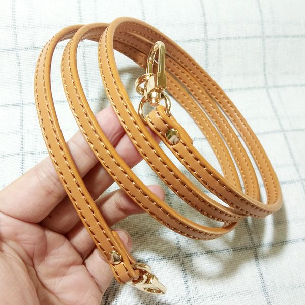 

43.3"/47.2"/51.2" diy women genuine leather bag strap bag accessories for luxury bag crossbody strap replacement, Black