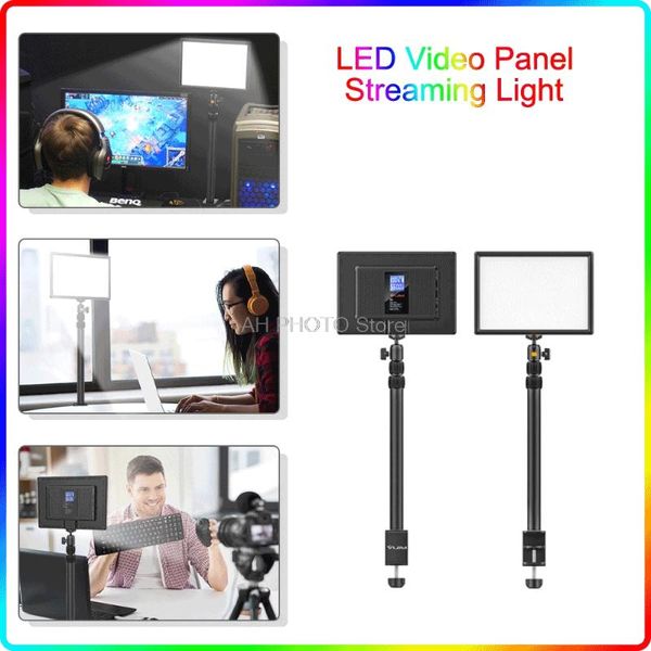 

key light led video panel streaming studio pography 3200k-5600k bi-color emperature for youtube tiktok flash heads