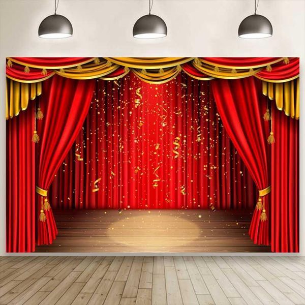 

party decoration red curtain stage backdrops light circus tent baby birthday decor pography po backgrounds pozone studio