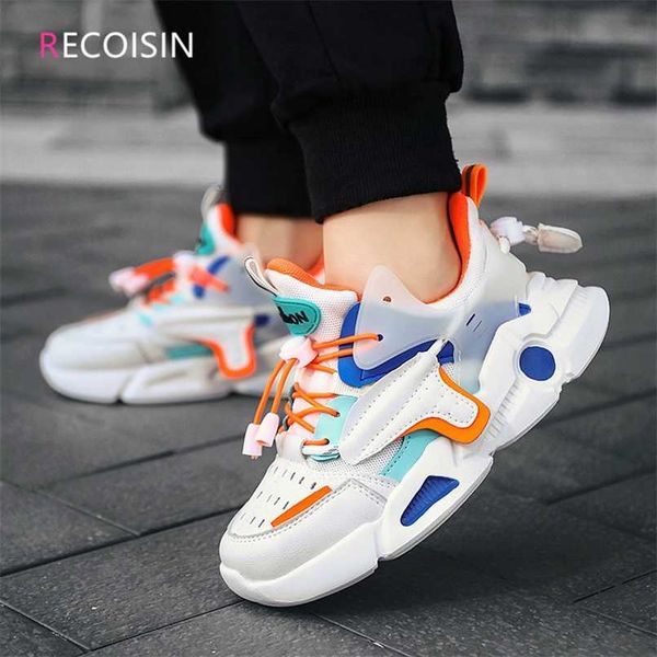 

recoisin autumn children shoes sports shoes for boys fashion running sneakers kids girls shoes chaussure enfant 211022, Black