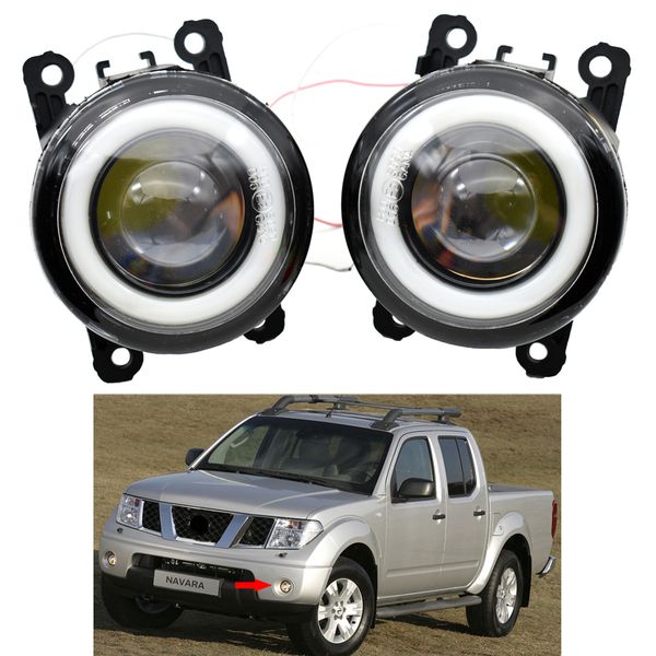 

pair led drl for nissan navara np300 d40 2004-2013 2014 2015 led angel eyes daytime running light fog lights lamp