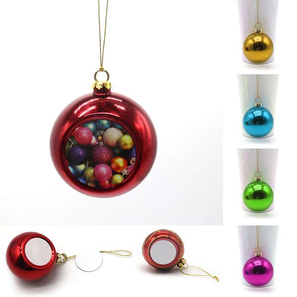 

sublimation blanks 6cm christmas ball decorations transfer printing heat press diy gifts craft xmas tree ornament w-00853
