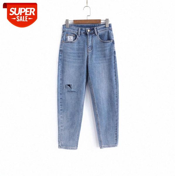 

li zhiqi harlan high waist ripped patch denim trousers women's loose old baggy pants 110115 #ie8f, Black;gray