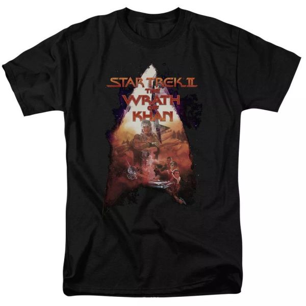 

Star Trek The Wrath Of Khan Poster TV Show T-Shirt Sizes S-3X NEW, White;black