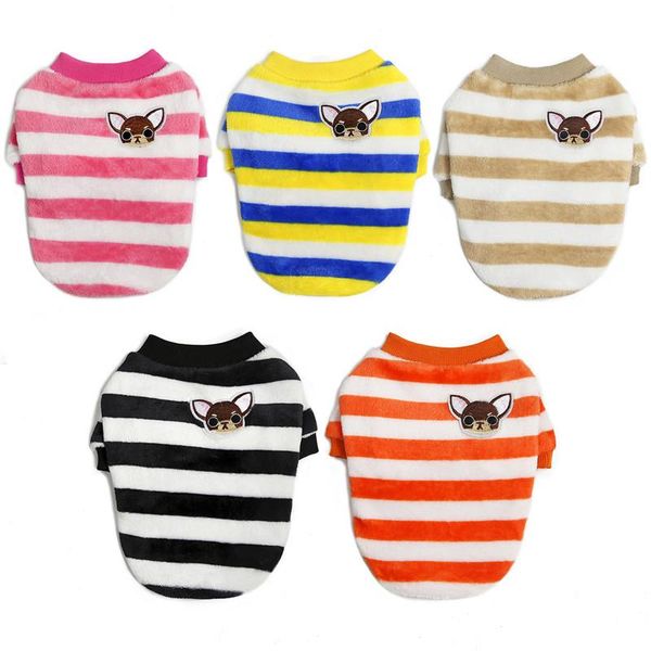 

cute puppy monkey pattern pet clothes for small dogs winter stripe dog cat sweater chihuahua shih tzu pullover mascotas clothing apparel