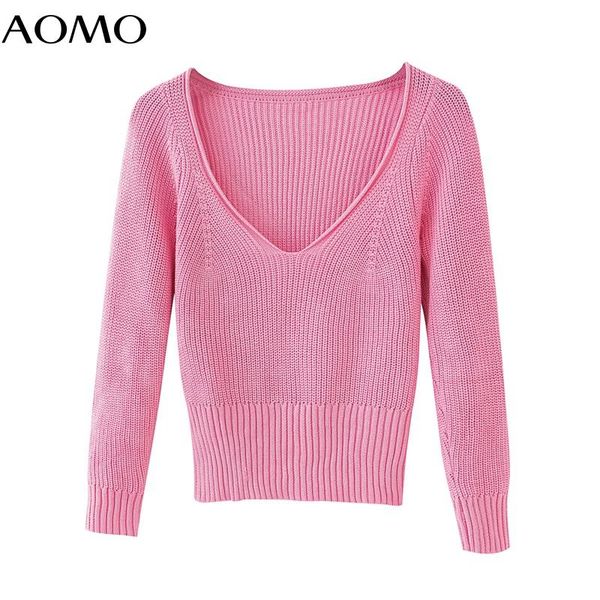 

autumn women pink v neck slim sweater vintage ladies short style sweet knitted jumper qj170a women's sweaters, White;black