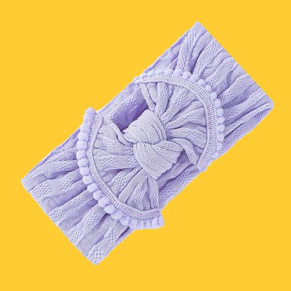 

hair accessories nylon bows baby headband cable knitted elastic bands solid wide turban head wraps for girls, Slivery;white