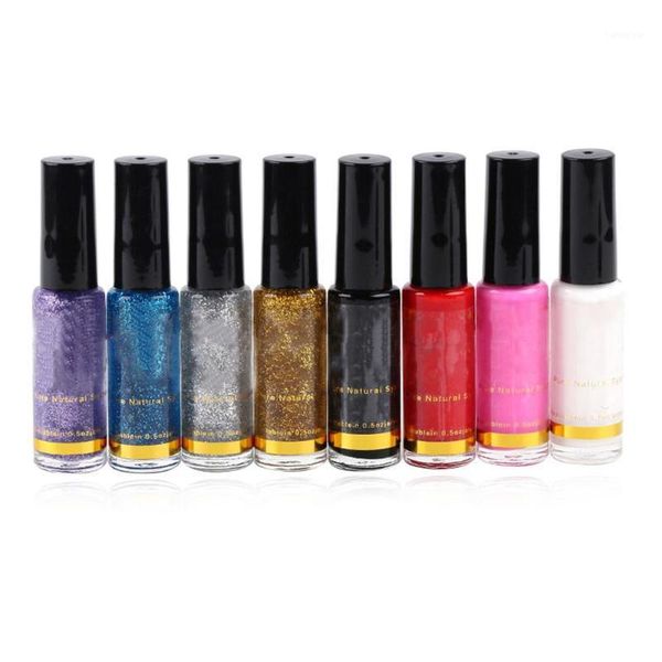 

color nail polish pull pen 3d glitter sequins flower painting gel1