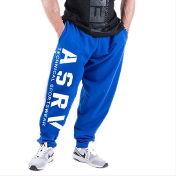 

summer fashion thin section pants men casual trouser jogger bodybuilding fitness sweat time limited sweatpants 210715, Black