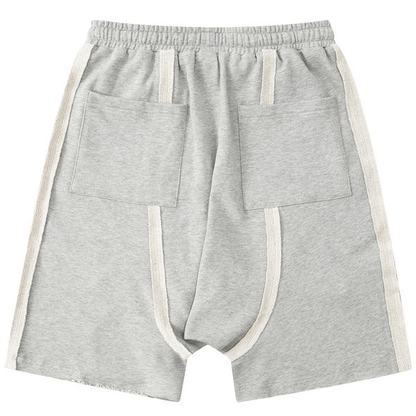 

men's shorts aolamegs solid multi-pocket male shorts at knee height summer baggy harajuku college casual sweatpants, White;black