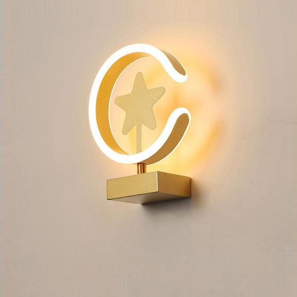 

modern led wall lamps bedroom bedside sconces living room ac96v-260v lights gold home decor loft lighting lamp