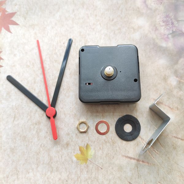 

wholesale 50pcs 12mm shaft sweep silent battery clock movement mechanism with hook diy kits