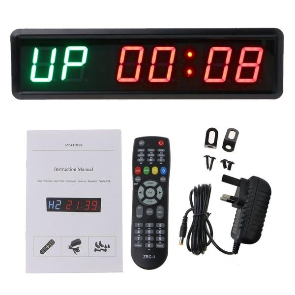 

gym timer satch with wireless remote for fitness training interval 124e timers