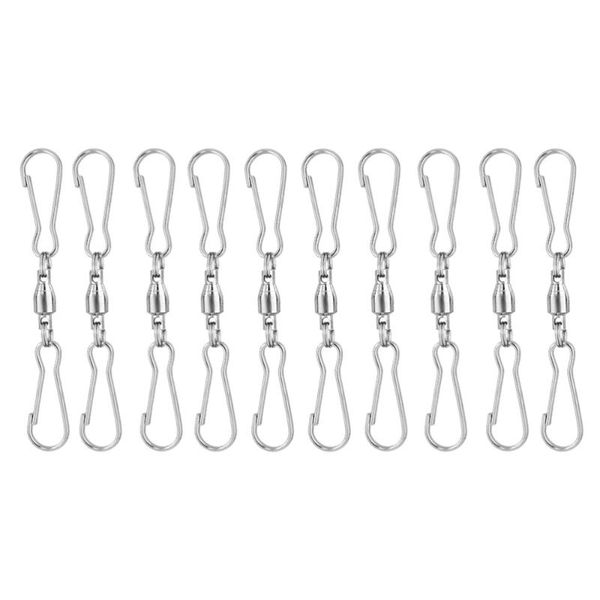 

hooks & rails 20pcs swivel dual clips practical wind hangers durable hanging