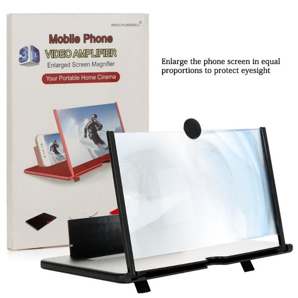 

inch hd mobile phone screen magnifying 3d large with holder eye protection anti-radiation cell mounts & holders