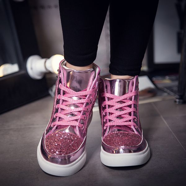 

autumn 2021 trend fashion round head flat heel casual solid color couple rivet sequin sho, Black