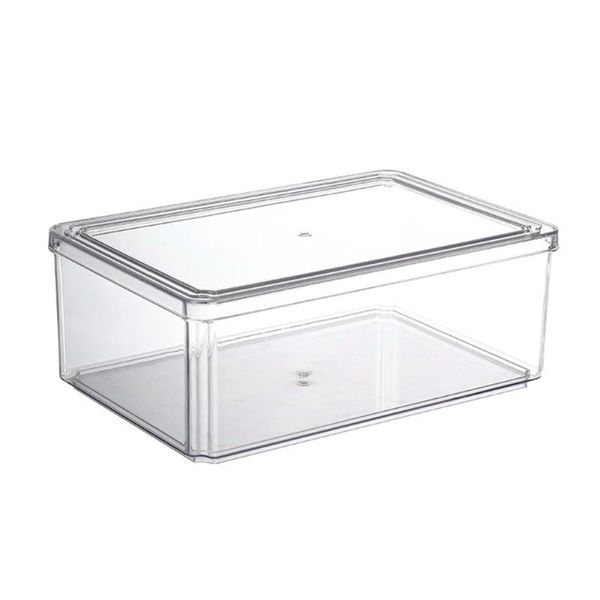 

storage bottles & jars container kitchen fridge preservation home plastic multi-layer transparent sort out refrigerator lunch box