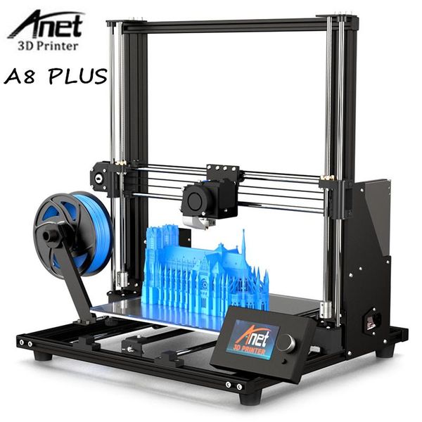 

printers anet a8 plus full diy & semi deskmachine high precision aluminum alloy frame 3d printer with filament kit