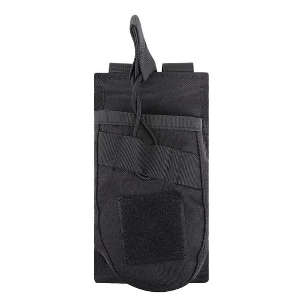 

stuff sacks portable single bag molle system vest accessory kit storage pocket outdoor camping hiking strap attachment backpack (black)