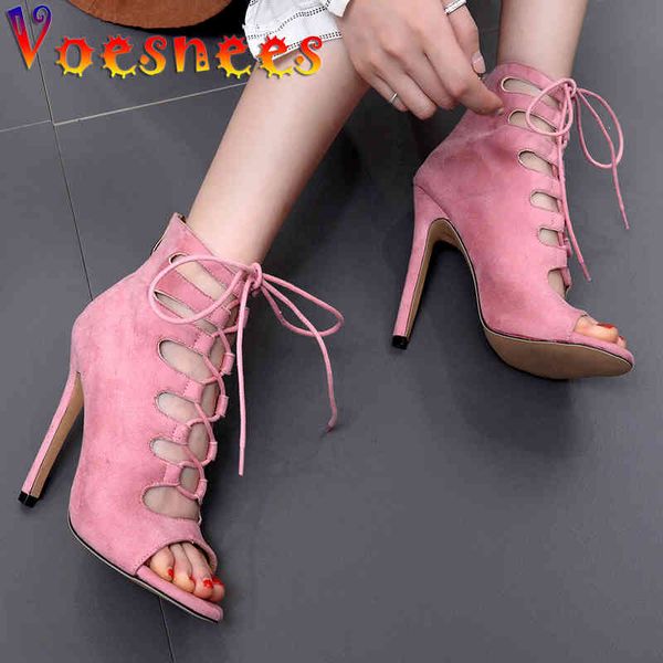 

sandals women 2021 summer high-peep toe high heels 11cm fashion straps thin nightclub female model shoes vww9, Black