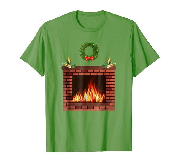 

Funny novelty cool xmas gifts ugly style fireplace shirt, Mainly pictures
