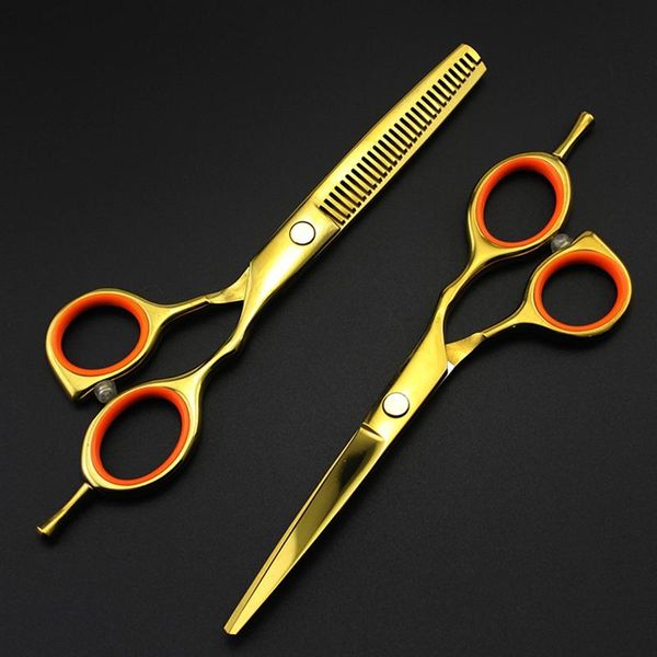 

japanese steel hair cutting scissors thinning shears hairdressing 5.5 golden grooming
