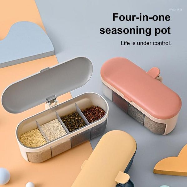 

storage bottles & jars convenient 1 set modern easy to refill seasoning box pp spice pot eco-friendly for restaurant