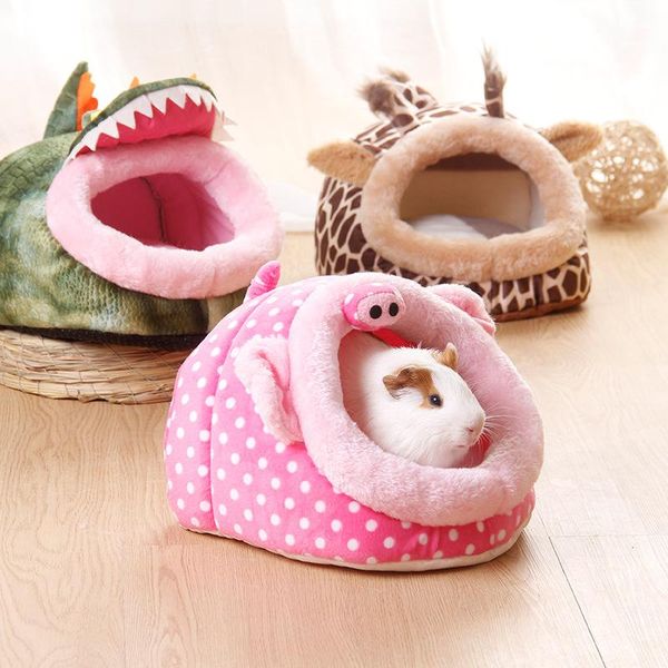 

cartoon soft warm small pet house guinea pig hamster hedgehog squirrel nest kawaii bed small-animal-supplies cage animal supplies