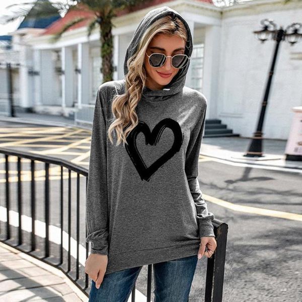 

quality brand women hoodie long sleeve oversized harajuku casual winter thick warm hooded hoodies valentine's sweatshirts women's, Black