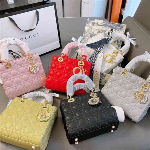 

christian factory casual and d fashionable one shoulder leather rhombic princess designer handbag bags st9m