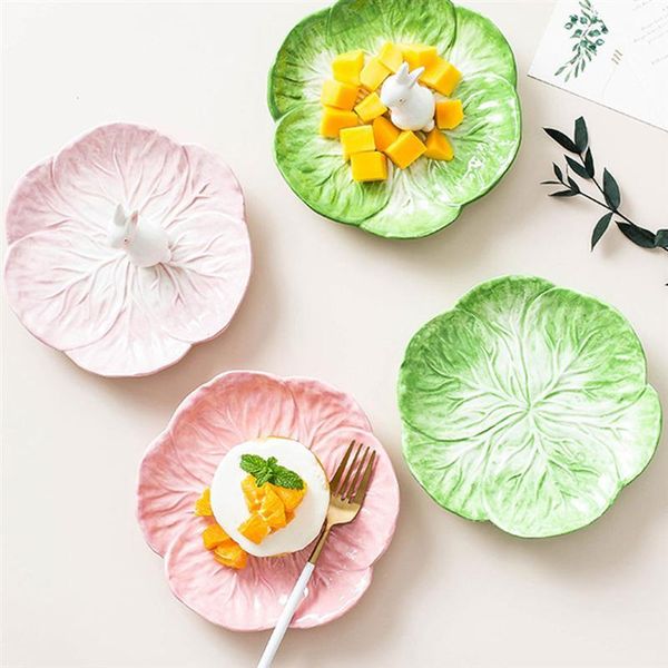 

ceramic children bowl delicate plate chinese cabbage tableware dishes & plates