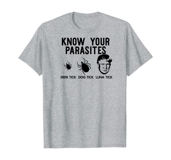 

know your parasites anti-trump af resist funny meme impeach t-shirt, White;black
