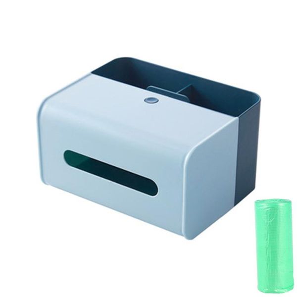 

tissue boxes & napkins box cover holder with storage multifunction house paper 1 roll garbage bags for bathroom bedroom kitchen