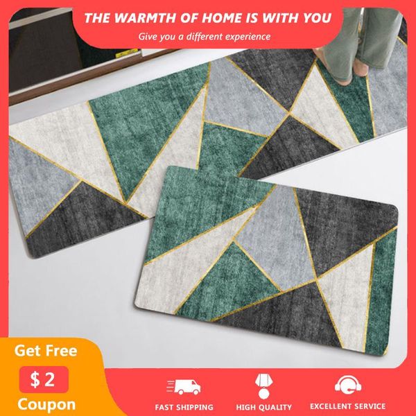 

kitchen mats geometric print bedroom entrance doormat living room bedside area rugs non-slip bathroom carpets home decoration