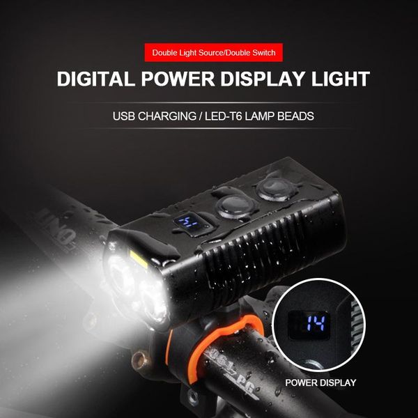 

bike lights 400lm light headlight bicycle handlebar front lamp mtb rode cycling usb rechargeable safety tail