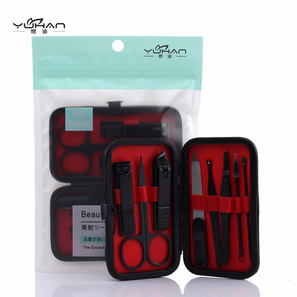 

8 tool yuhan manicure pieces clipper nail file set h192