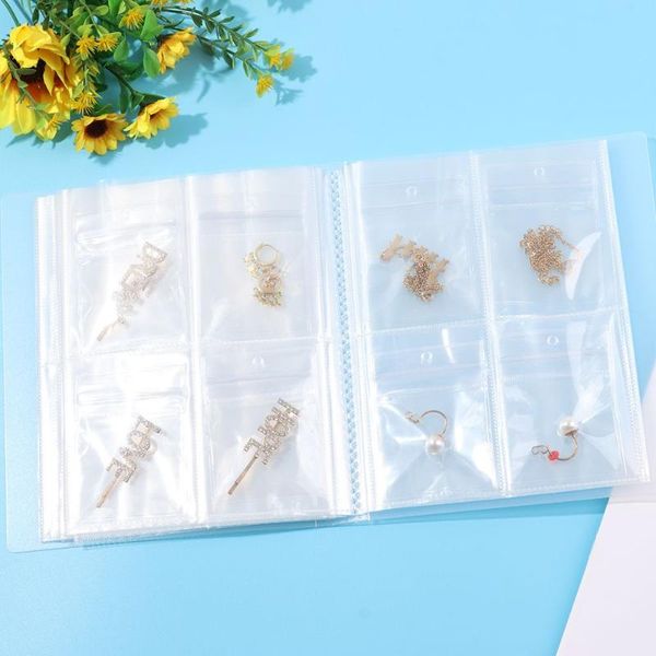 

storage bags earrings package zip-lock organization anti-oxidation sealed bag jewelry book home