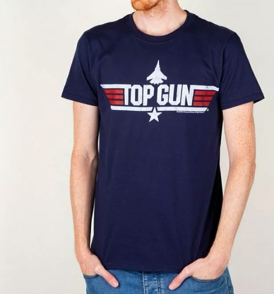 

Official Men's Top Gun Maverick T-Shirt, White;black