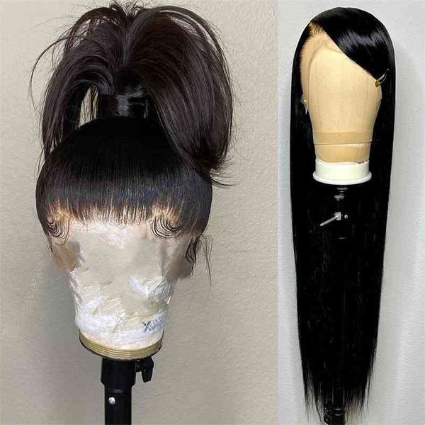 

straight 360 frontal brazilian human hair wigs 30 34 inch 13x6 lace front wig 180% density for black women virgin glueless