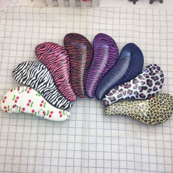 

creative straight hair comb anti-static tt hair comb plastic health massage combs wholesale, Silver