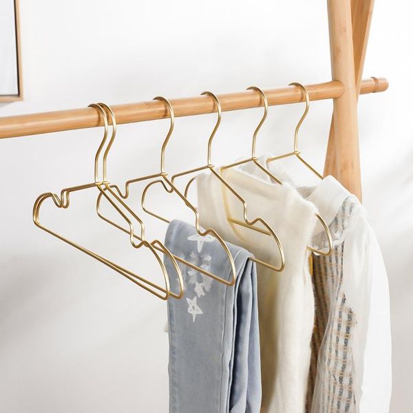 

hangers & racks metal for clothes aluminum alloy rack non-slip drying coat pants organizer wardrobe storage sapce save hanger 10pcs