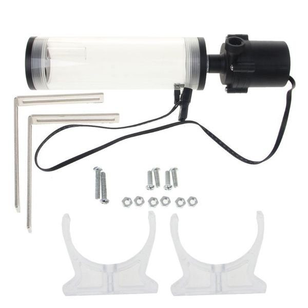 

fans & coolings g1/4" thread xhc8+160mm cylinder computer water tank 12v 19w pc cooling sc600 pump radiator waterblock holder kit for c