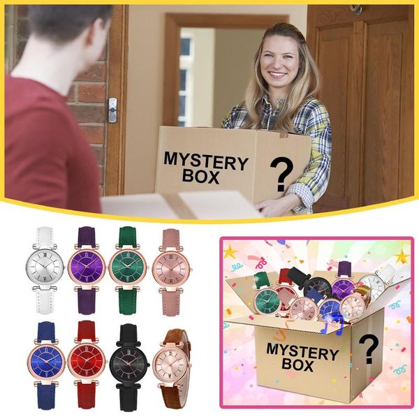 

wristwatches women watch quartz ladies watch, personalized 8pcs surprise blind box halloween gift, Slivery;brown