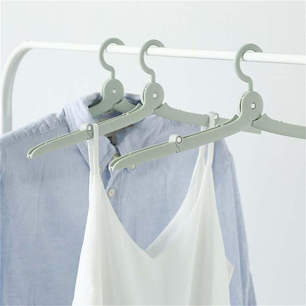 

hangers & racks folding portable travel clothes coats hanger multifunctional non-slip for drying cloths rack,1pc