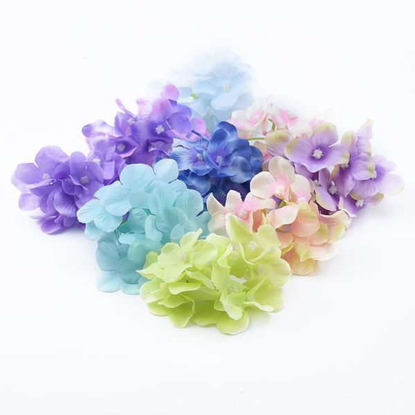 

decorative flowers & wreaths 6 pieces multicolor scrapbooking silk hydrangea wedding wall christmas decorations for home artificial flower
