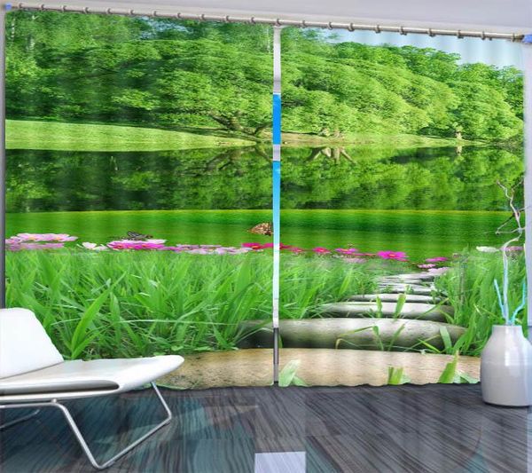 

curtain & drapes beautiful landscape lake wate 3d for the living room bedroom curtains home decor 2021