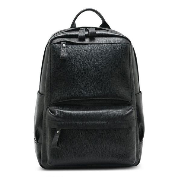 

backpack 2021 fashion cow genuine leather men backpacks real natural student boy large computer lapbag