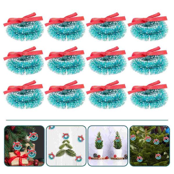 

decorative flowers & wreaths 12pcs christmas garlands mini hanging door decors